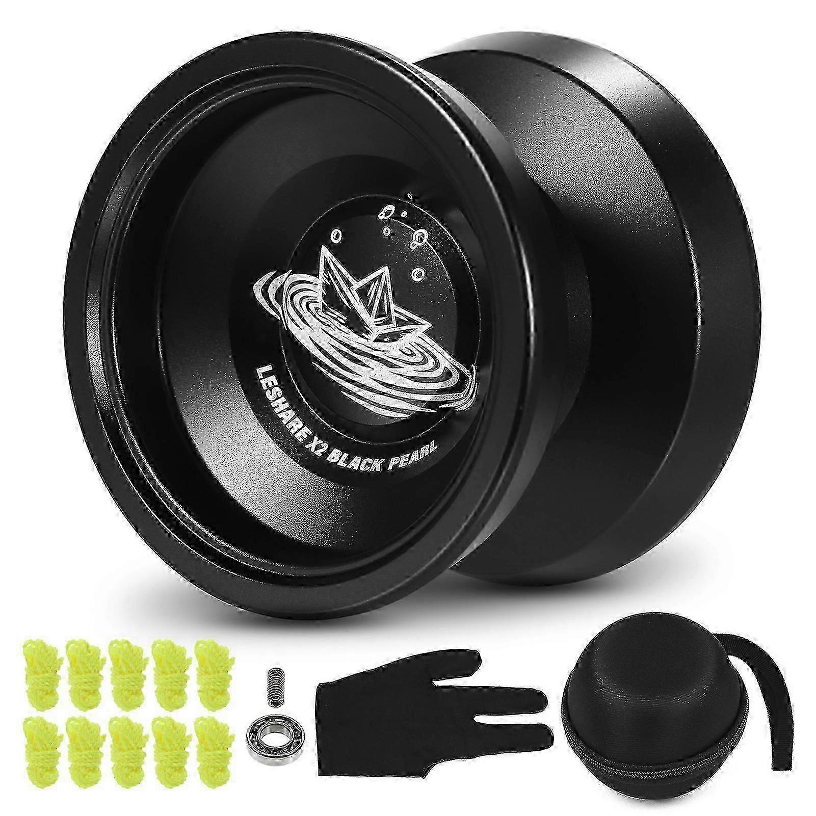 Aluminum Yoyo Ball for Competition with Bearing, Strings, Glove, and Storage Case