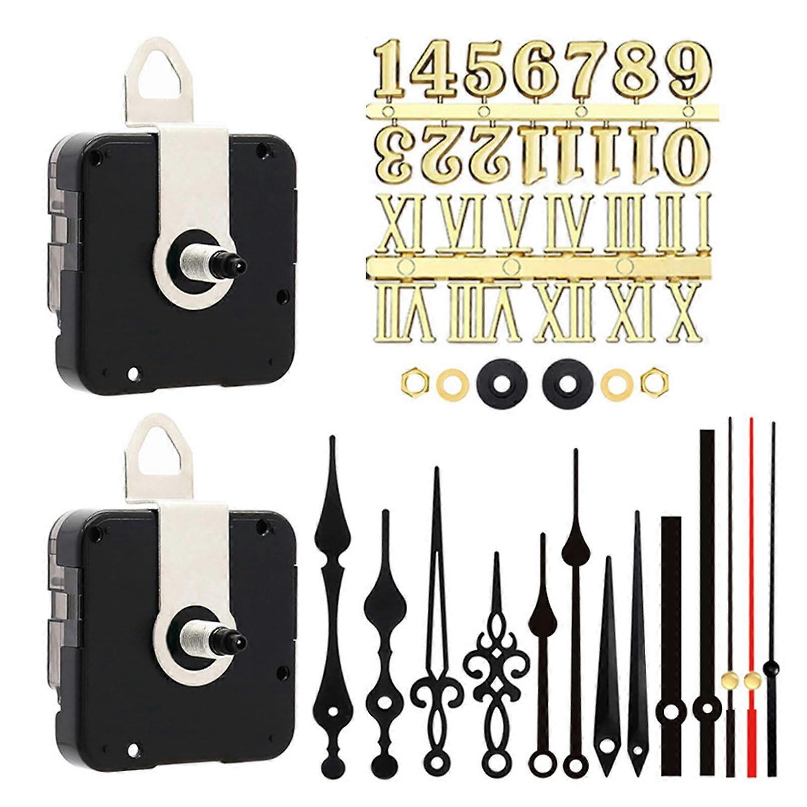Pendulum clock movement mechanism replacement quartz clock works with hands for wall clock kits accessory set 17
