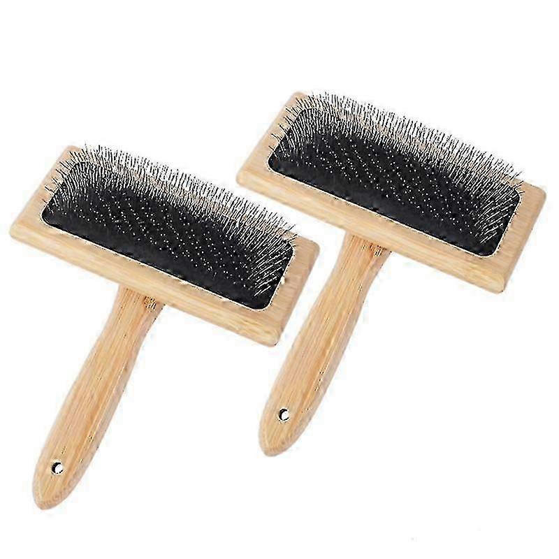 2 PCS Wool Carders, 6.1InchX4.8Inch Large Hand Carders for Wool, Craft Wool Felt Mixing Tool