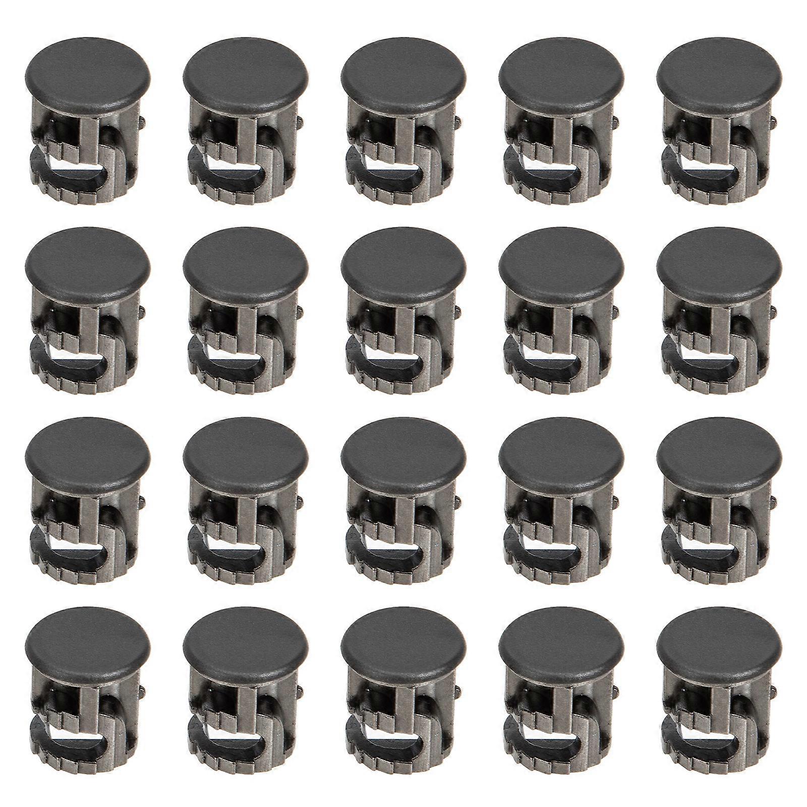 Furniture Connectors Cam Locks For Cabinets Wardrobes Durable Design Black Color 100Sets