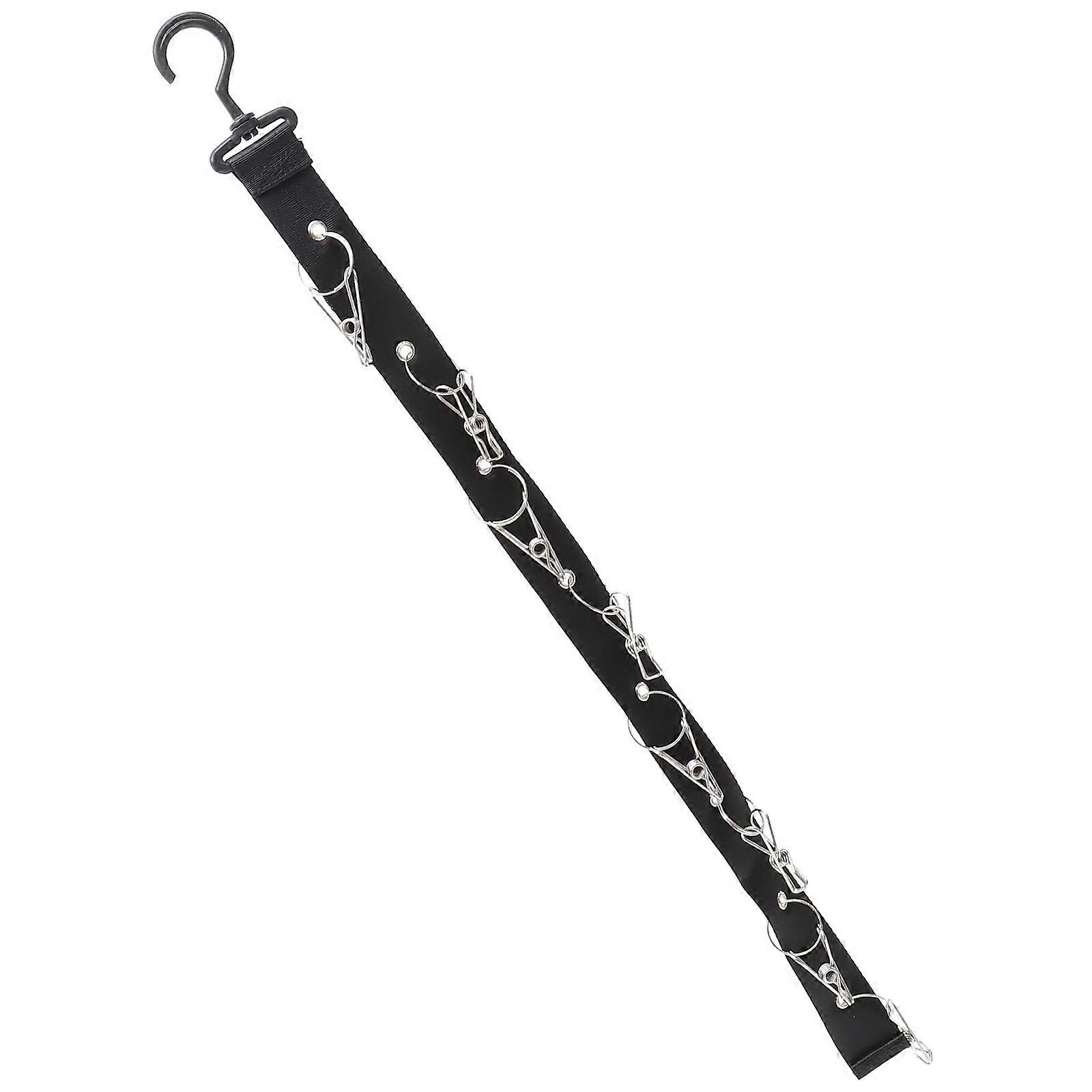 Practical Hat Rack Baseball Cap Organizer Hat Storage For Hats Mall 74x5.5cm Black 1Set