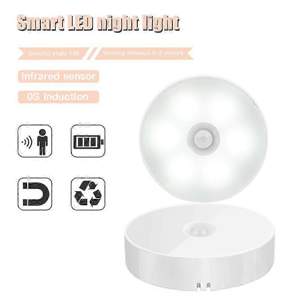 Wireless LED PIR Motion Sensor Light USB Wall Cabinet Stair Night Lamp