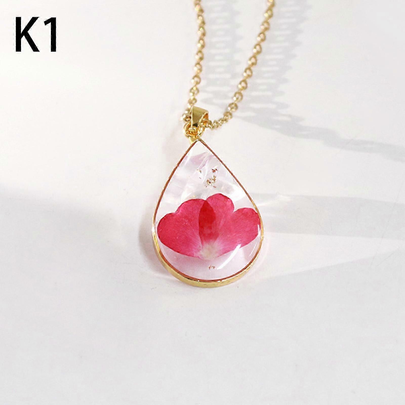 שרשרת פרחי לידה, שרשרת פרחי דמעה - שרשרת פרחים דחוסה, חודש לידה שרשרת פרחים, שרשראות שרף בעבודת יד