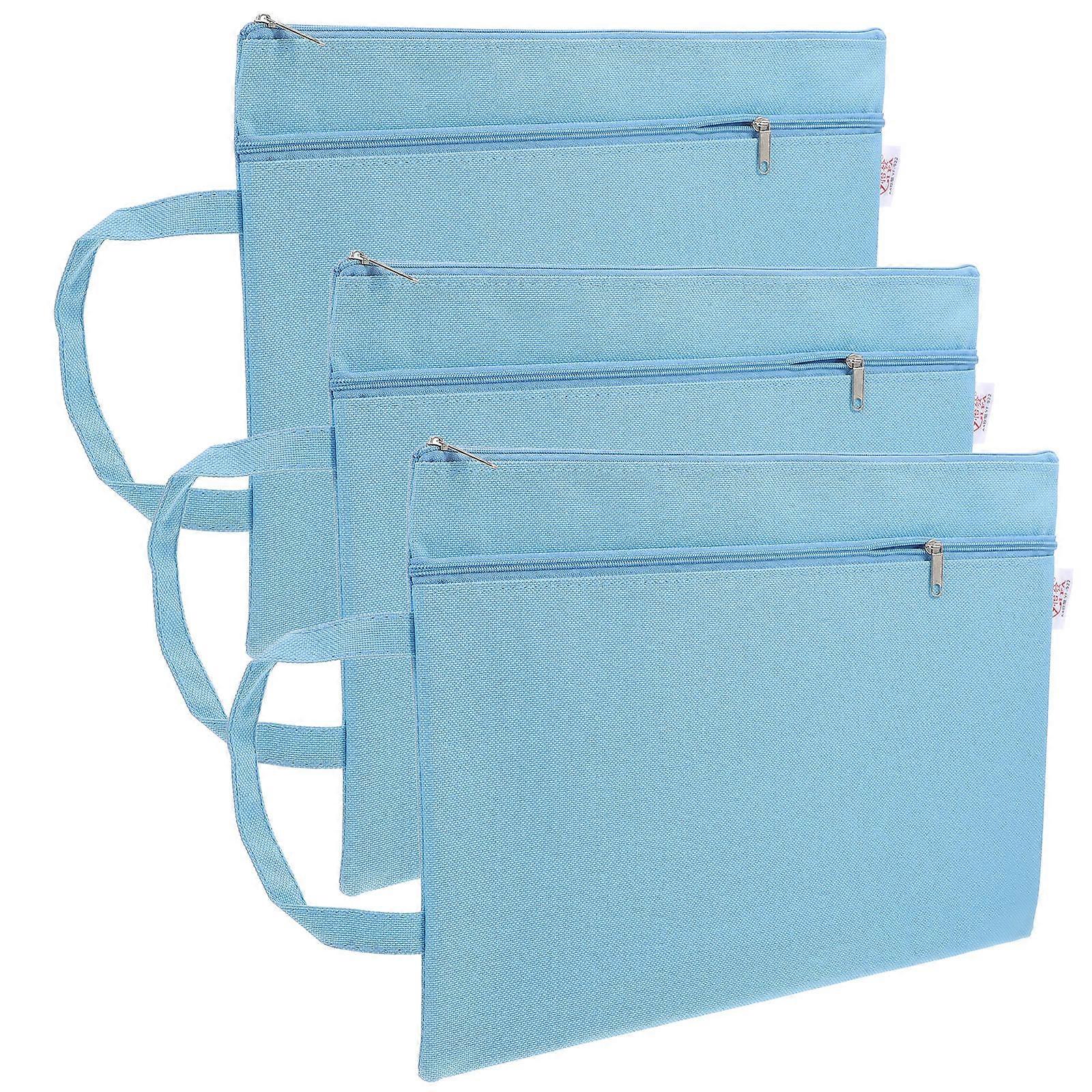 Waterproof Zipper Bag Large Capacity Pouch for Organization 3Pcs Set