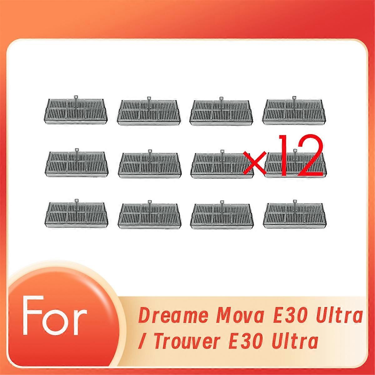 12 Pcs Cleaner Filter for E30 Ultra / Trouver E30 Ultra Sweeping Robot Accessories