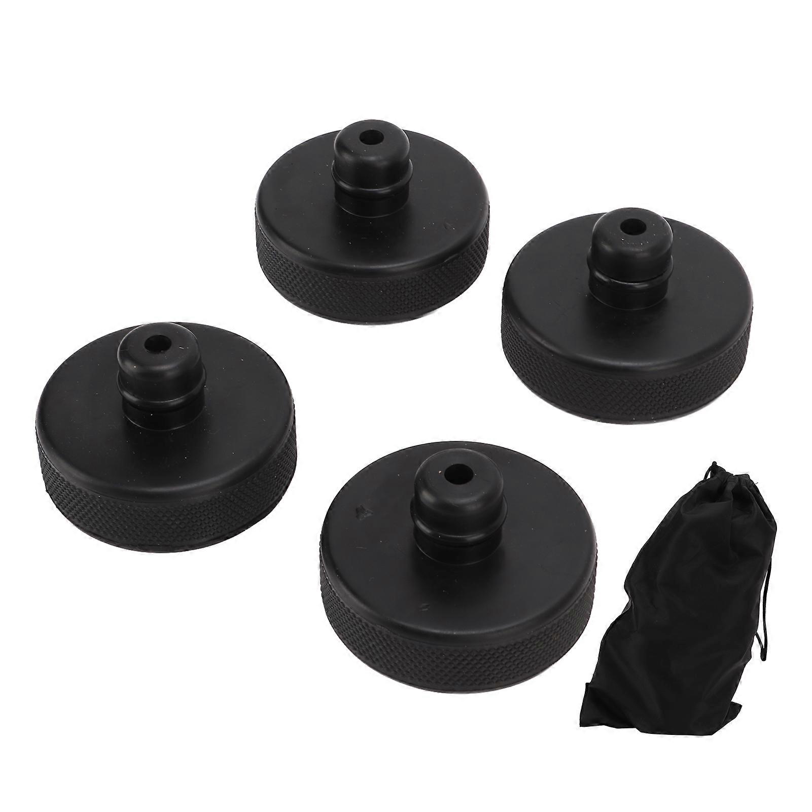 4Pcs/Set Rubber Lifting Jack Pad Lift Adaptor Frame Protector Replacement for Tesla Model 3/S/X/Y
