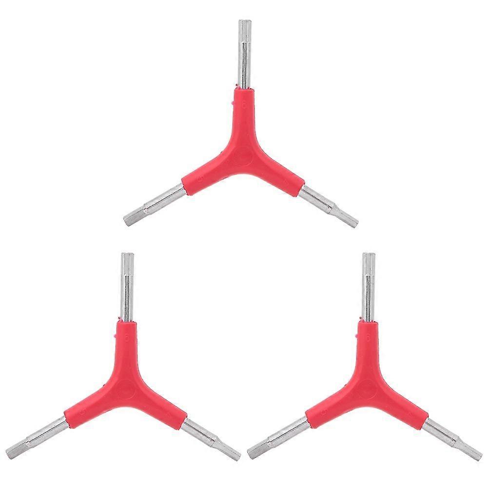 3PCS Y Shape External Hex Socket Triangular Wrench Bicycle Cycling Spanner Bike Combination Repair ToolsYMQX)