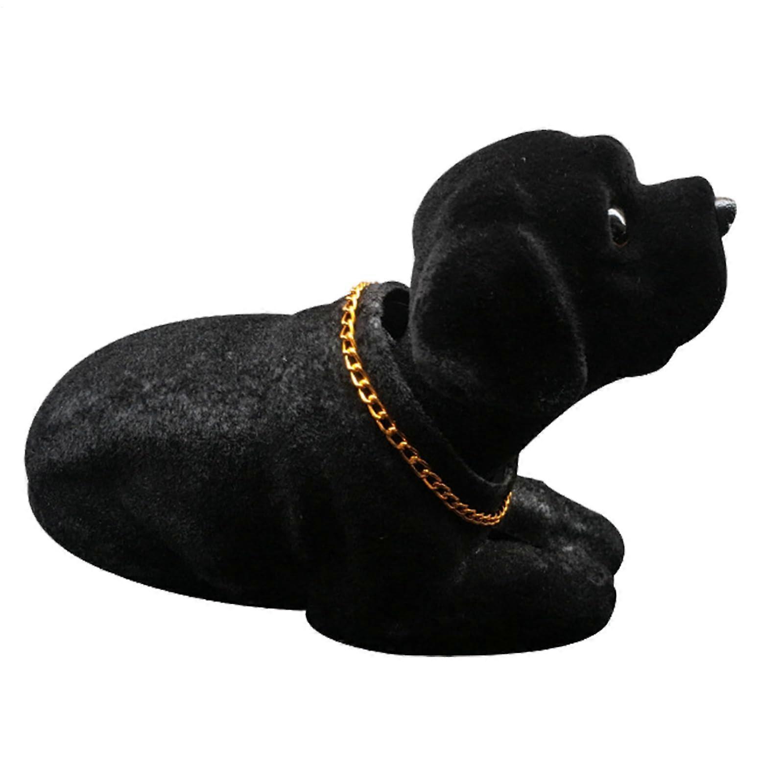 Dog Dashboard Ornament Resin Bobblehead Dog Figurine For Car Self Adhesive Base Realistic Shaking Head Puppy Gift