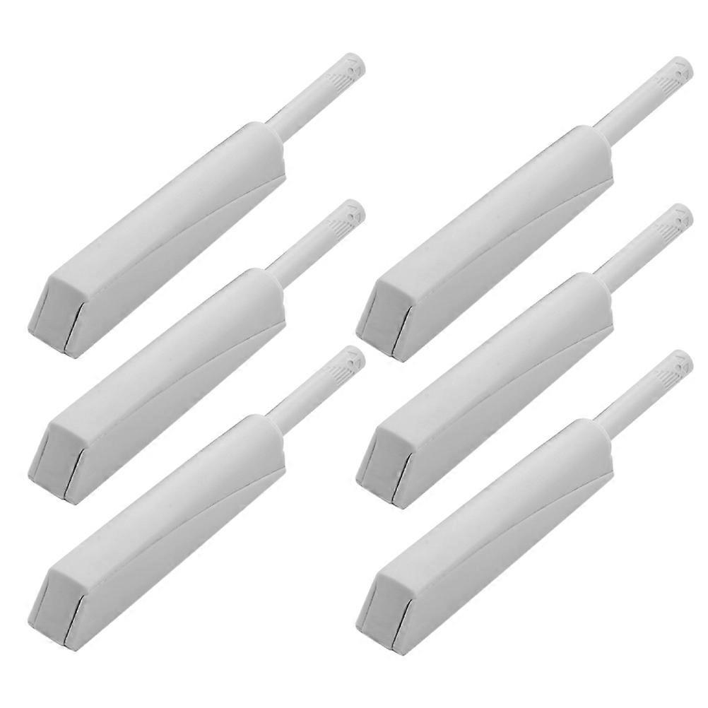 Door Latches Cabinet Hardware Magnetic Sealing Stable Closure Push-To-Open Mechanism For Wardrobe Door Grey 8.00X2.00X2.00CM 6Pcs