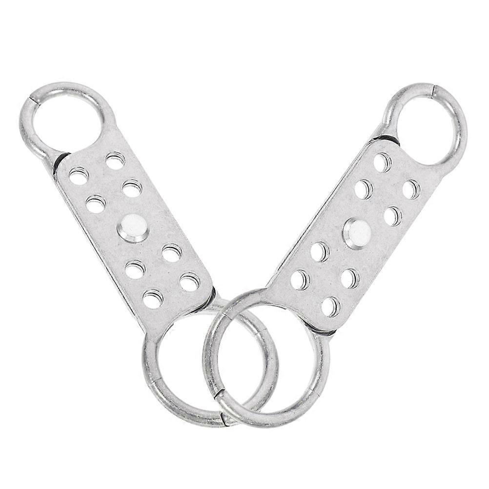 Double-End Hasps Aluminum Safety Hasp Emergency Situations Rectangular Style Spark-Proof Design 2Pcs