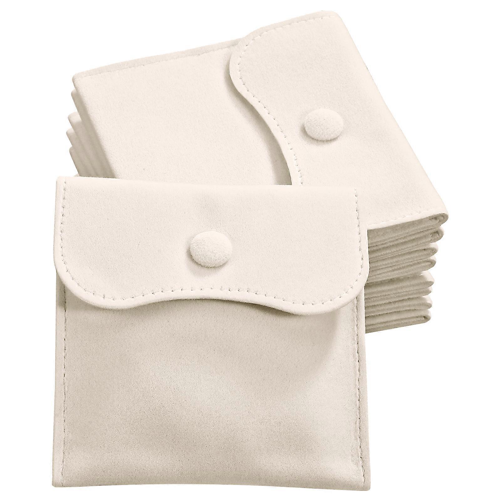 Ring Protection Bag Jewelry Storage Pouches Daily Use Flannel 10X10CM Protection 10Pcs