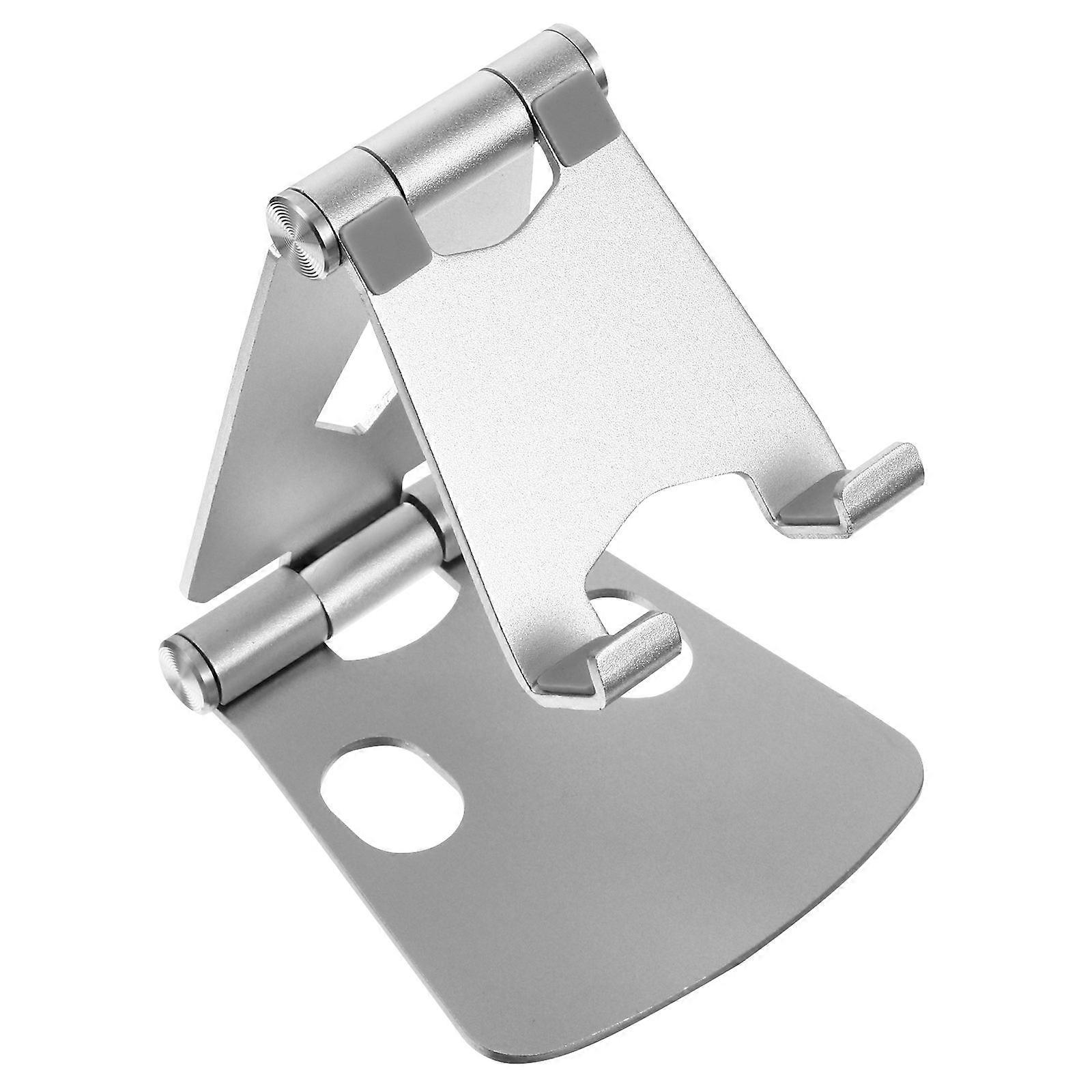 Aluminum Alloy Desktop Phone Holder Stand for Office Home Use, Double Folding Design, Secure Support for Tablets Smartphones