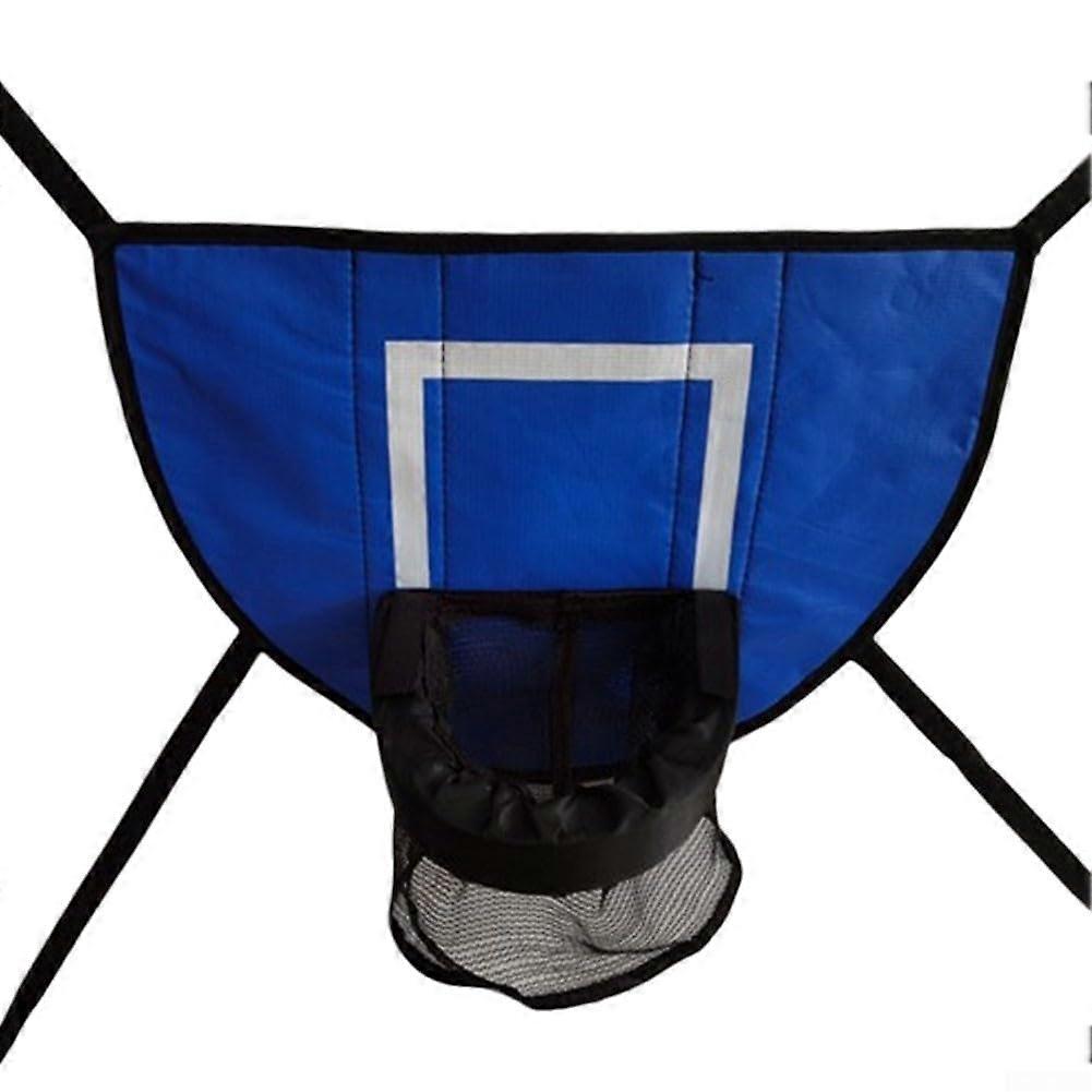 Adjustable Trampoline Basketball Hoop, Height Adjustable, Blue, Outdoor Use, Fits Most Trampolines