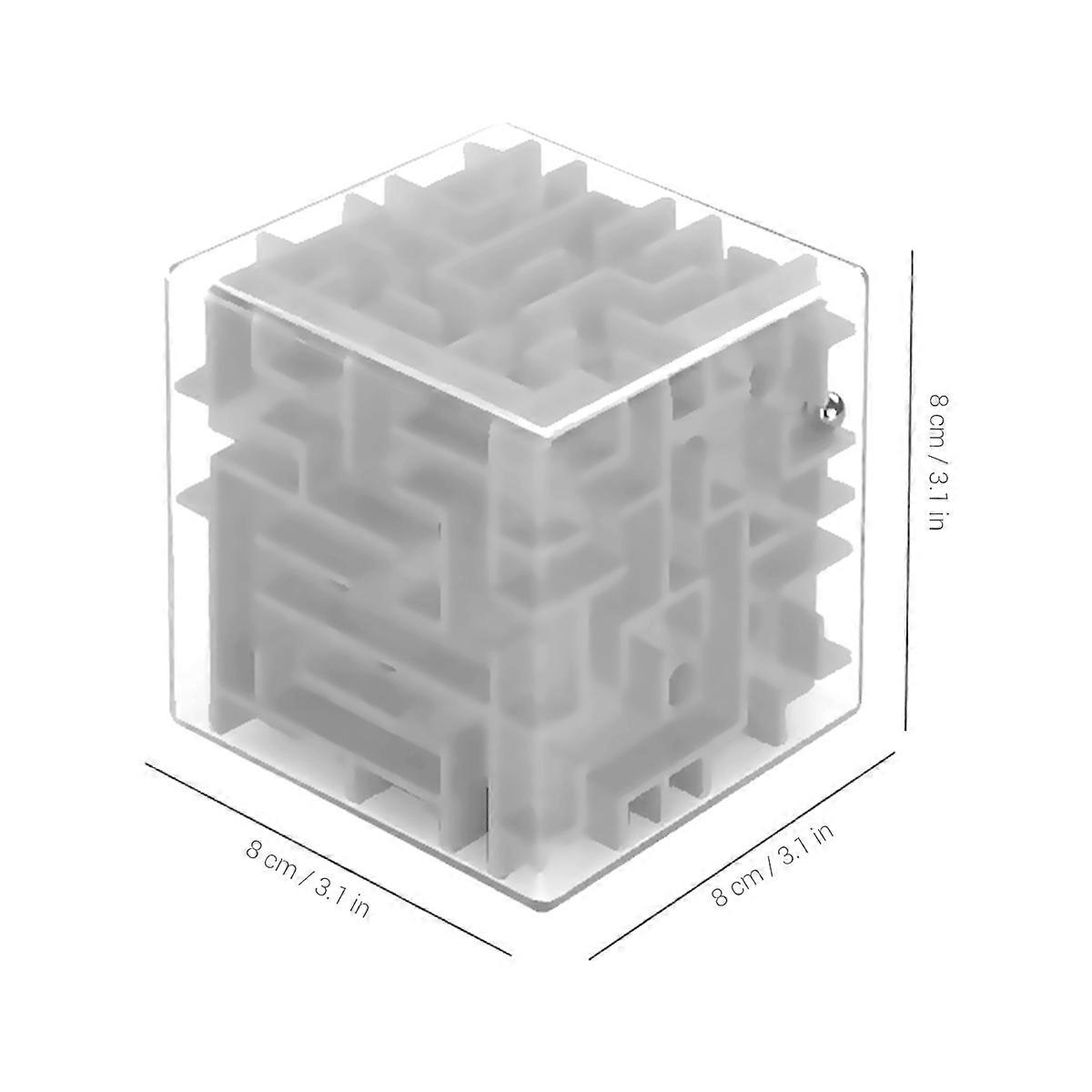 3D Maze Cube Labyrinth Rolling Bead Toys Children Puzzle Game