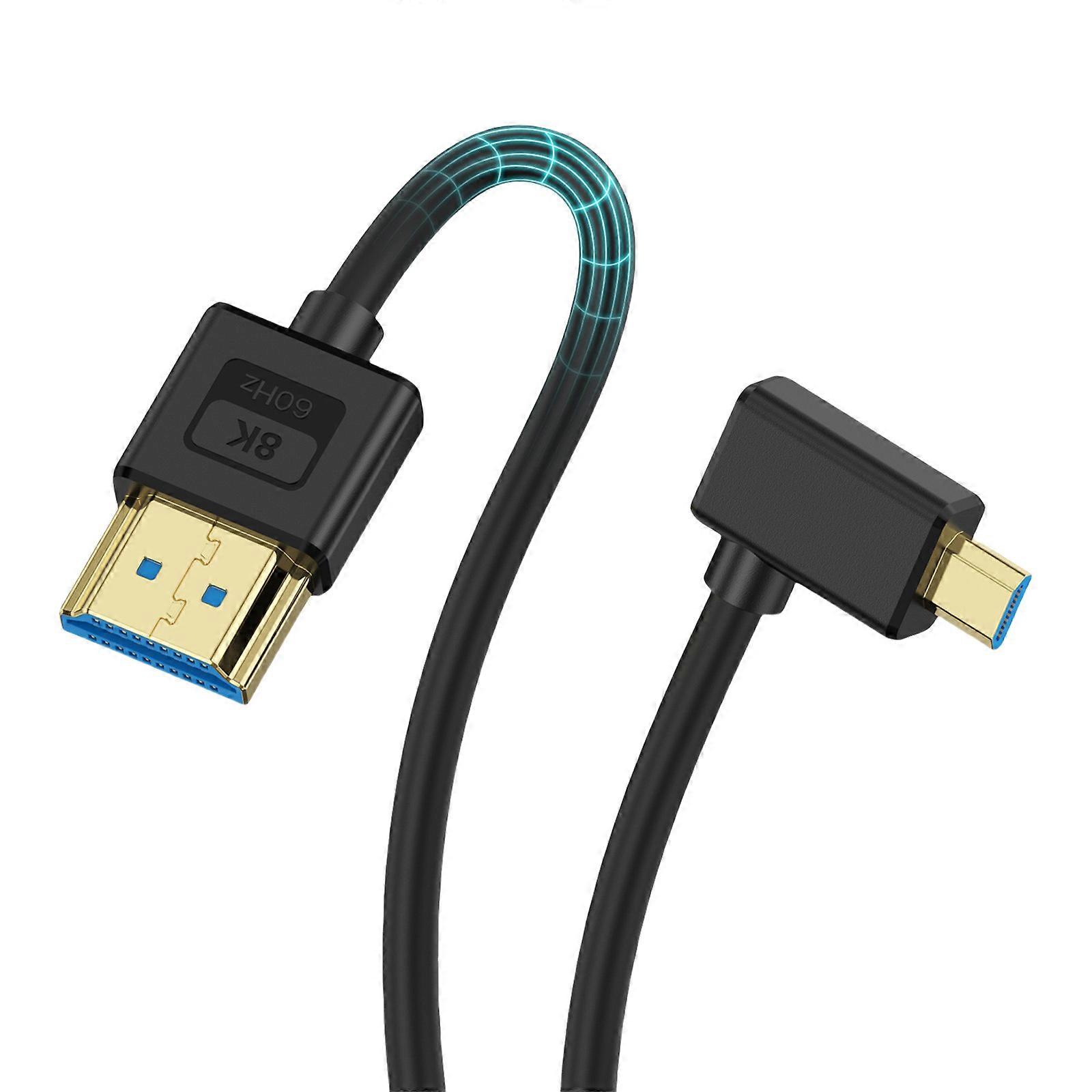Soft 2.1 Sürümü 1080P Kamera Kablosu Mikro Bağlantı Noktası 30cm Tasarım 48Gbps DSLR Kameralar ve Cihazlar İçin Çok Renkli