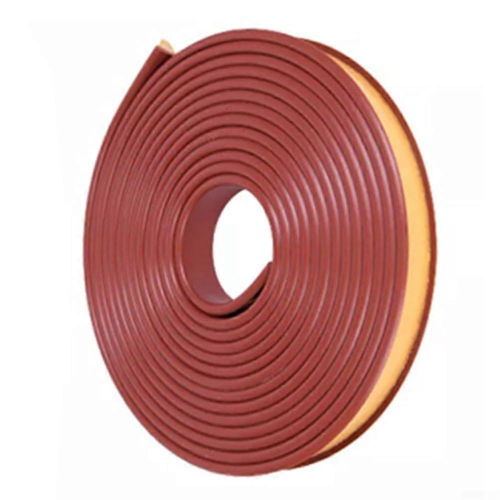 U-Shaped Edge Protector Band - 6 m, 14 mm, Brown - For Furniture Edges, Protective and Aesthetic Enhancement