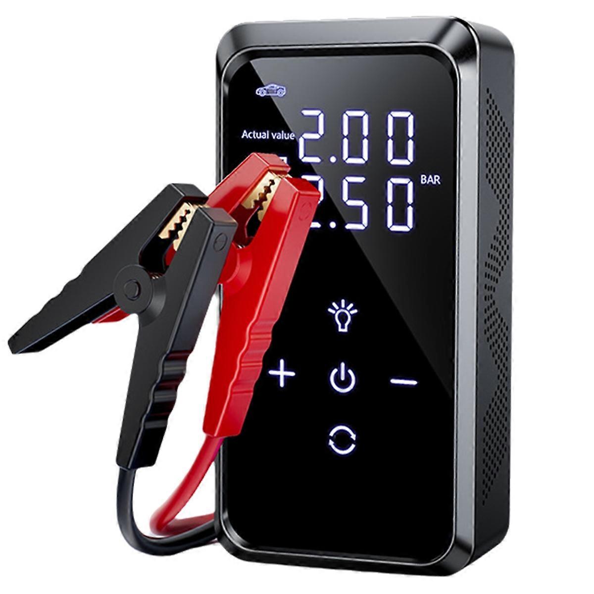 Dual Screen Car Emergency Power Inflatable Pump Multifunctional Portable Lighter 8000mAh