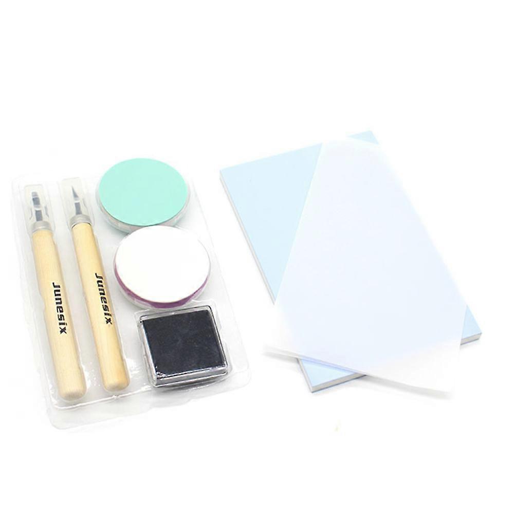 DIY Rubber Stamp with Carving for Beginners Assorted Color Lightweight and TPR