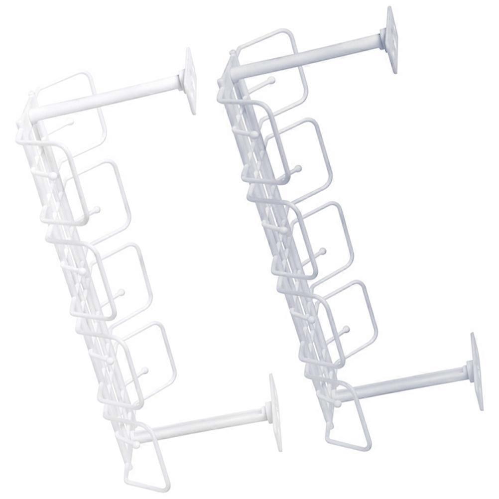 Under Desk Cable Organizer 2pcs Compact Cord Storage Rack for Office Home Wire Management Space Saving for Cables Power Supplies