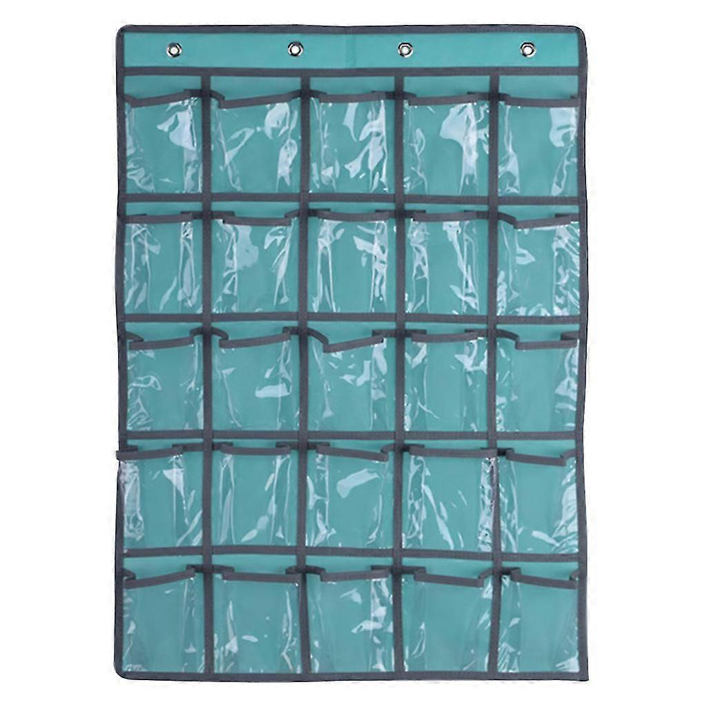 Classroom Wall Hanging Chart 25 Transparent Pockets Waterproof for Wall Door