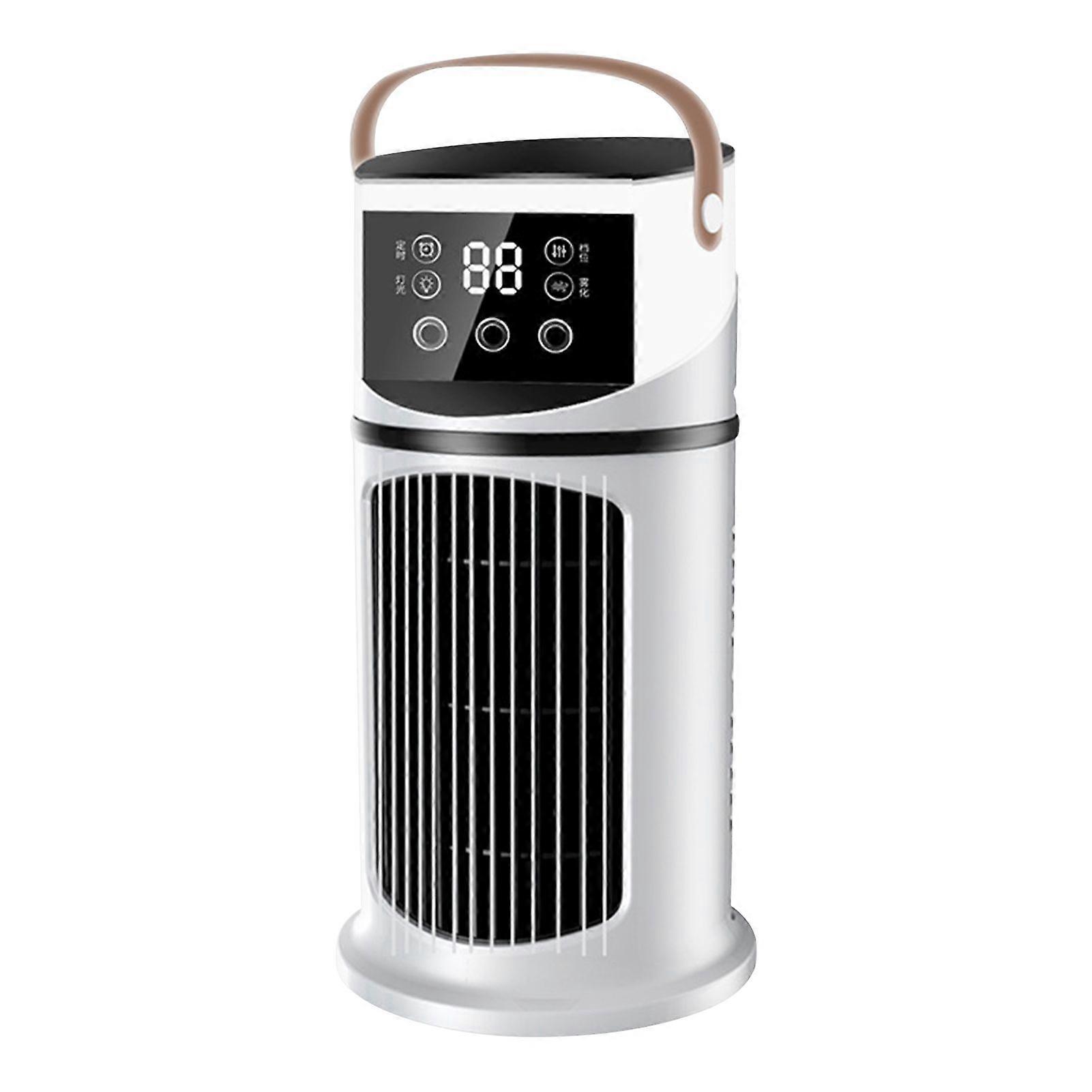 7-Color LED USB Mist Fan, Portable Air Cooler Fan, 9-Speed Cooling & Humidifying Desk Fan for Home Office