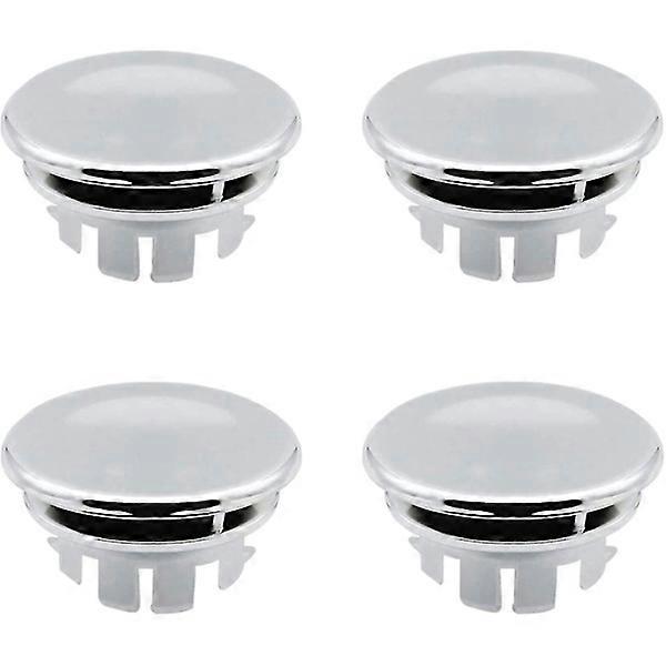 Cover Overflow Ring Replacement Plug for Kitchen Sink Overflow Round Hole - Insert Spare Parts Correctly (4 pcs)
