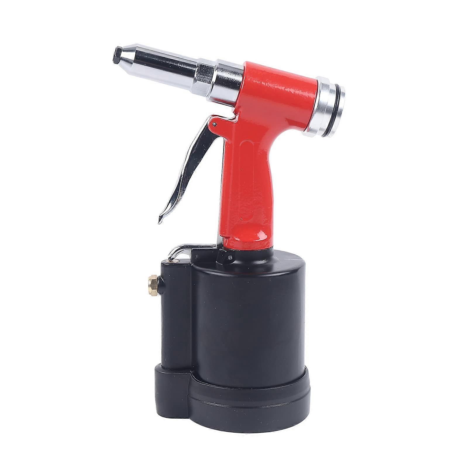 Rivet Gun Riveting Pliers Set with Self-Priming Pneumatic Riveter and 4 Nozzles for Aluminium, Iron, and Stainless Steel Rivets