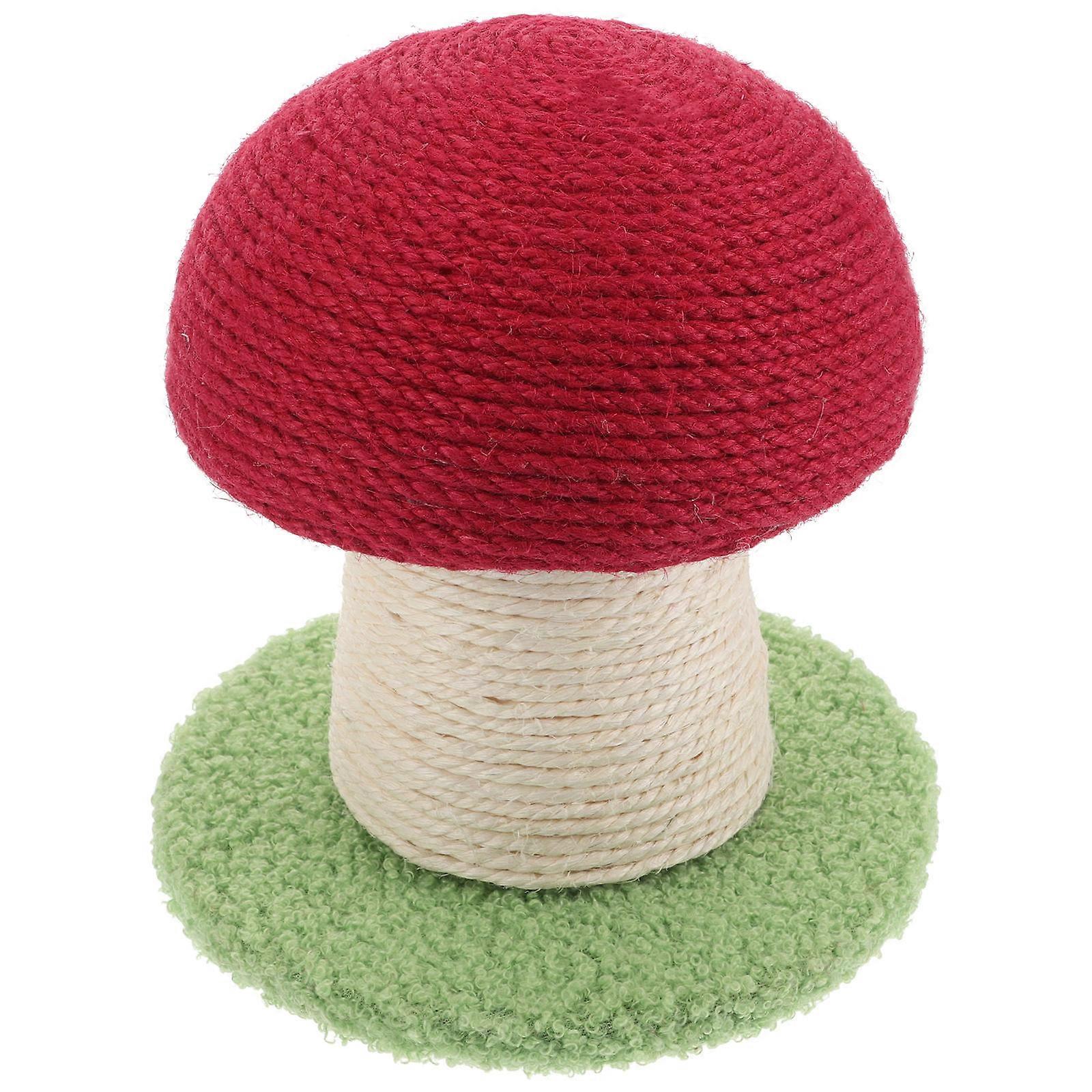 Adorable Red Scratcher | Multi Functional Sisal Scratch Post for Indoor Cats | Engaging & Elegant Interactive Design