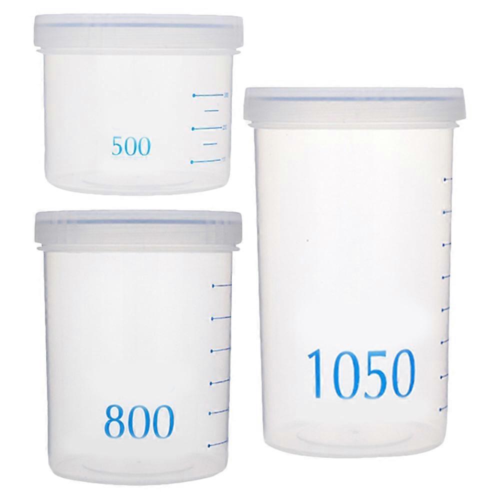 Food Storage Containers Snack Storage Containers Air Tight Container For Food Storage Round Shape 3Pcs