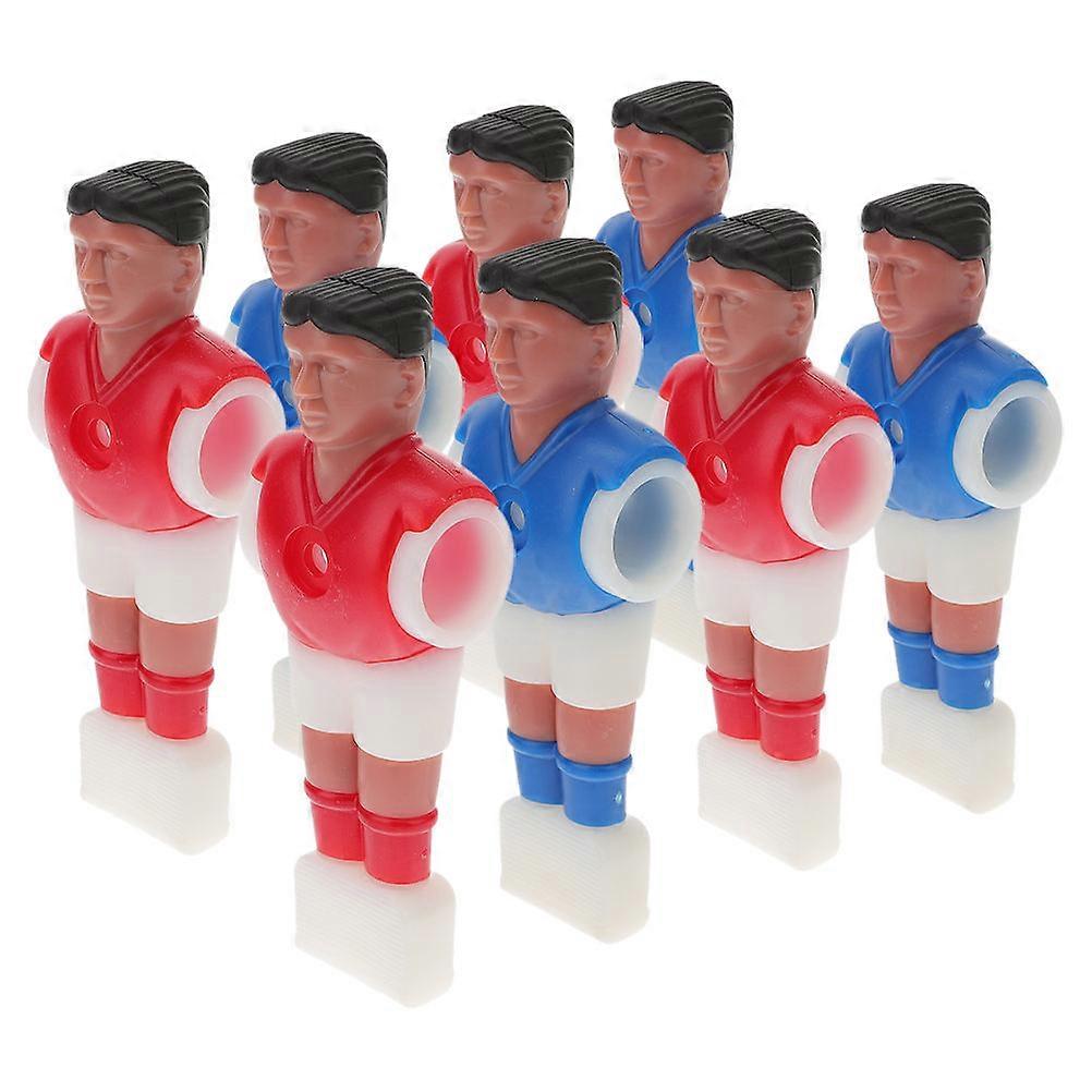 Multi Plastic Table Football Doll Figures for Playing Use Pack of 8 Standard Size 8pcs