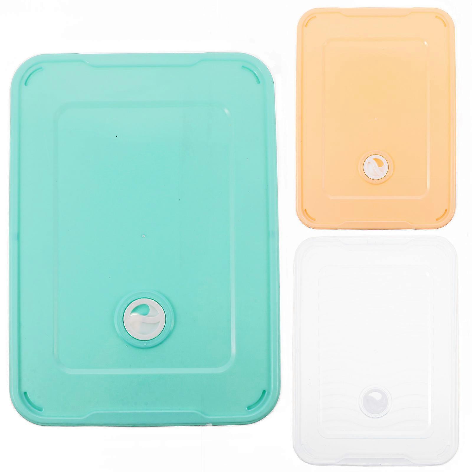3pcs Multi Function Dumpling Boxes for Refrigerator and Freezer Stackable Food Storage Containers