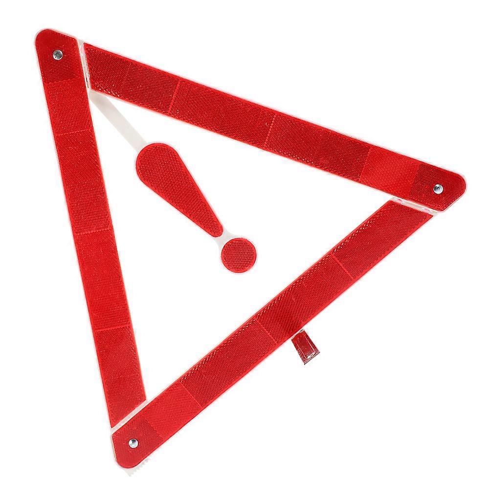 Reflective Roadside Warning Triangle Durable Compact Car Emergency Signal for Breakdowns and Unexpected Roadside Situations