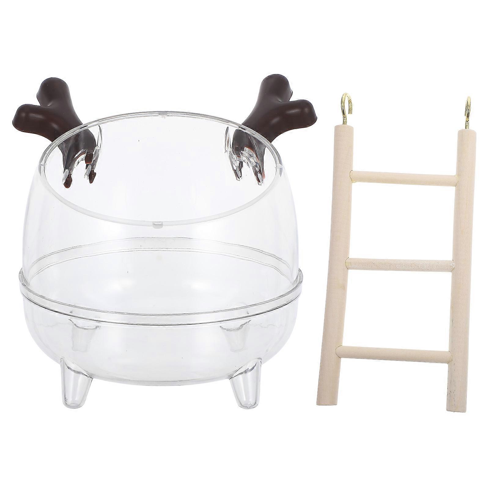 Detachable Design Hamster Bathtub for Small Animals Toilet and Sand Bath 1Pcs