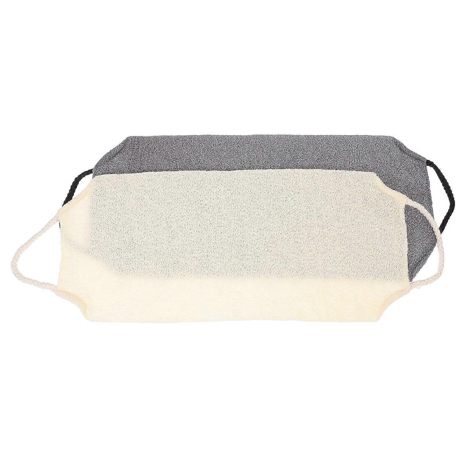Exfoliating Back Scrubber Towel with Handles 2 Pack Body Exfoliator Strip for Men Women Daily Shower Use Machine Washable Deep Exfoliation