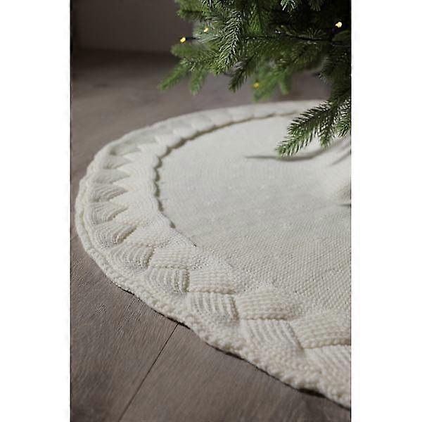 Große Matte Woven Edge Christbaummatte 122cm und dicker Christbaumschnee