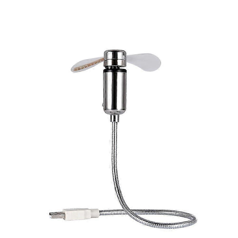 Flexible Gooseneck Fan Mini Adjustable Portable Durable Handheld Usb Cool Compact Led Clock