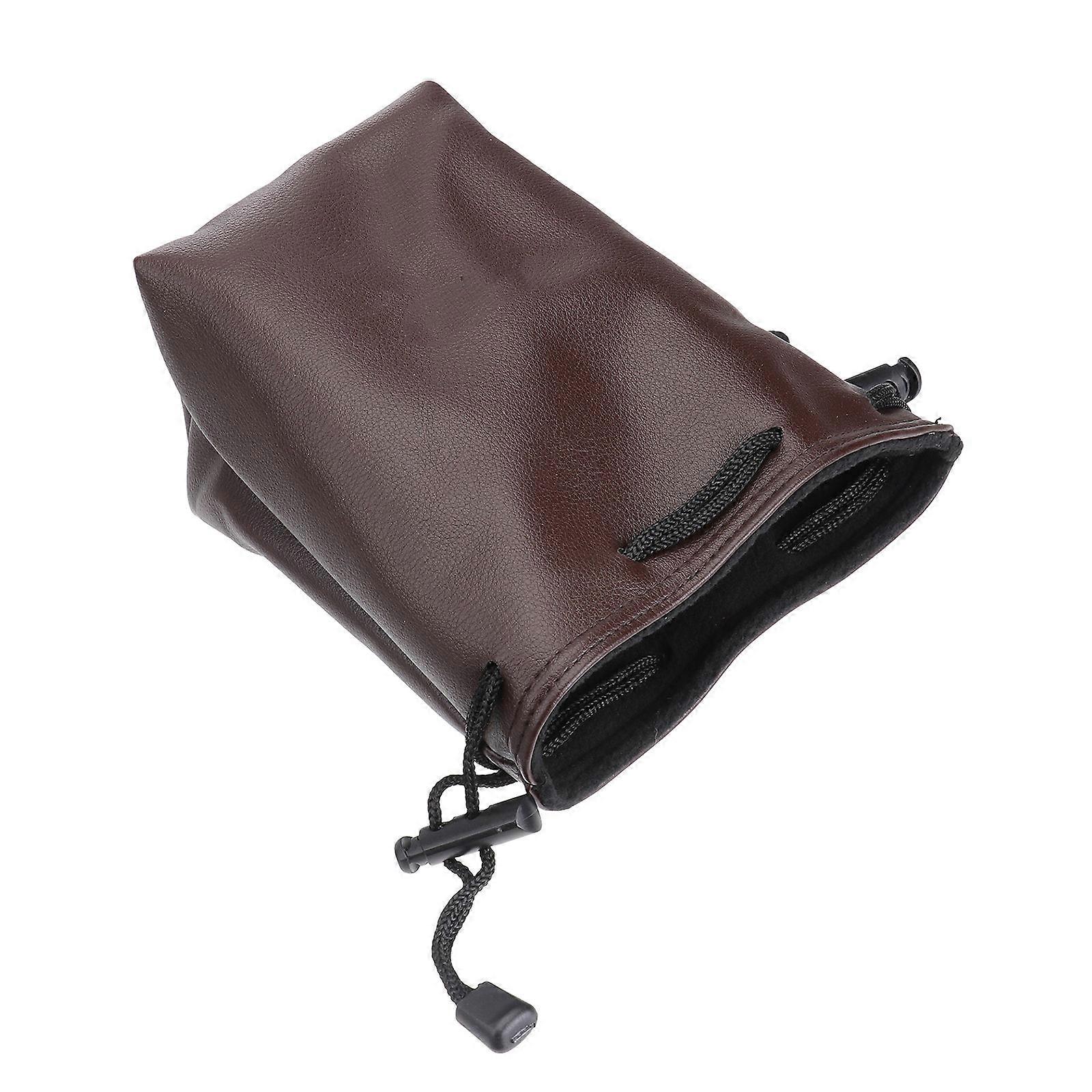 Portable Camera Storage Bag in Brown for Safe Travel and Storage Use with Compact Size S