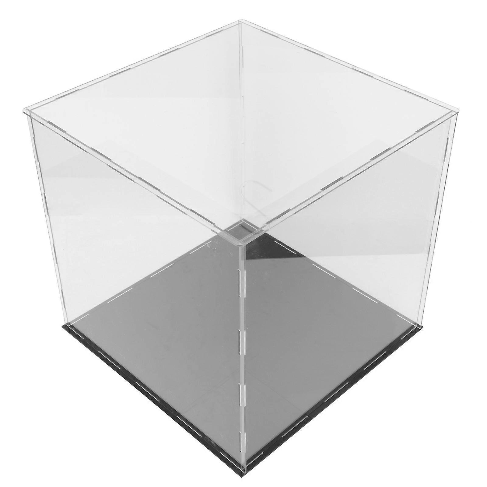 Dustproof Display Case with Base for Basketball, Baseball & Football Memorabilia Storage and Collectibles Showcase