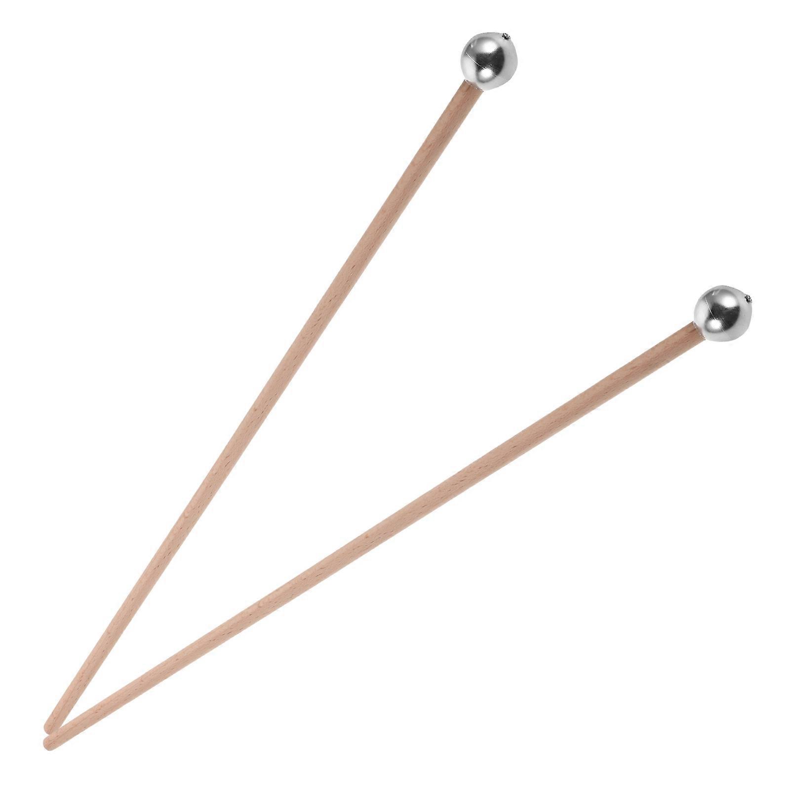 Ethereal Drumstick Metal Percussion Stick with Short Wooden Handle for Precision Use on Xylophones, Chimes & Ensemble Performances
