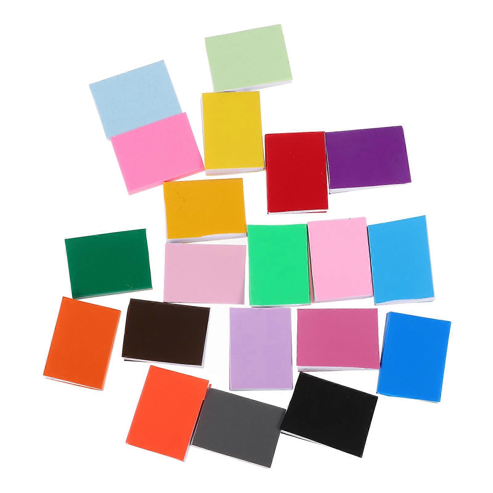 Miniature Books for Dollhouse Decorations Made from Coated Paper Assorted Color 40 Pieces