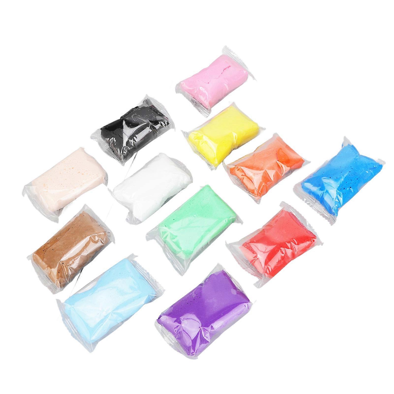 Air Dry Clay 12 Color Space Clay Ultra Light Soft Clay Hand Made DIY Modeling Clay with Utility Knife for Kids Adults