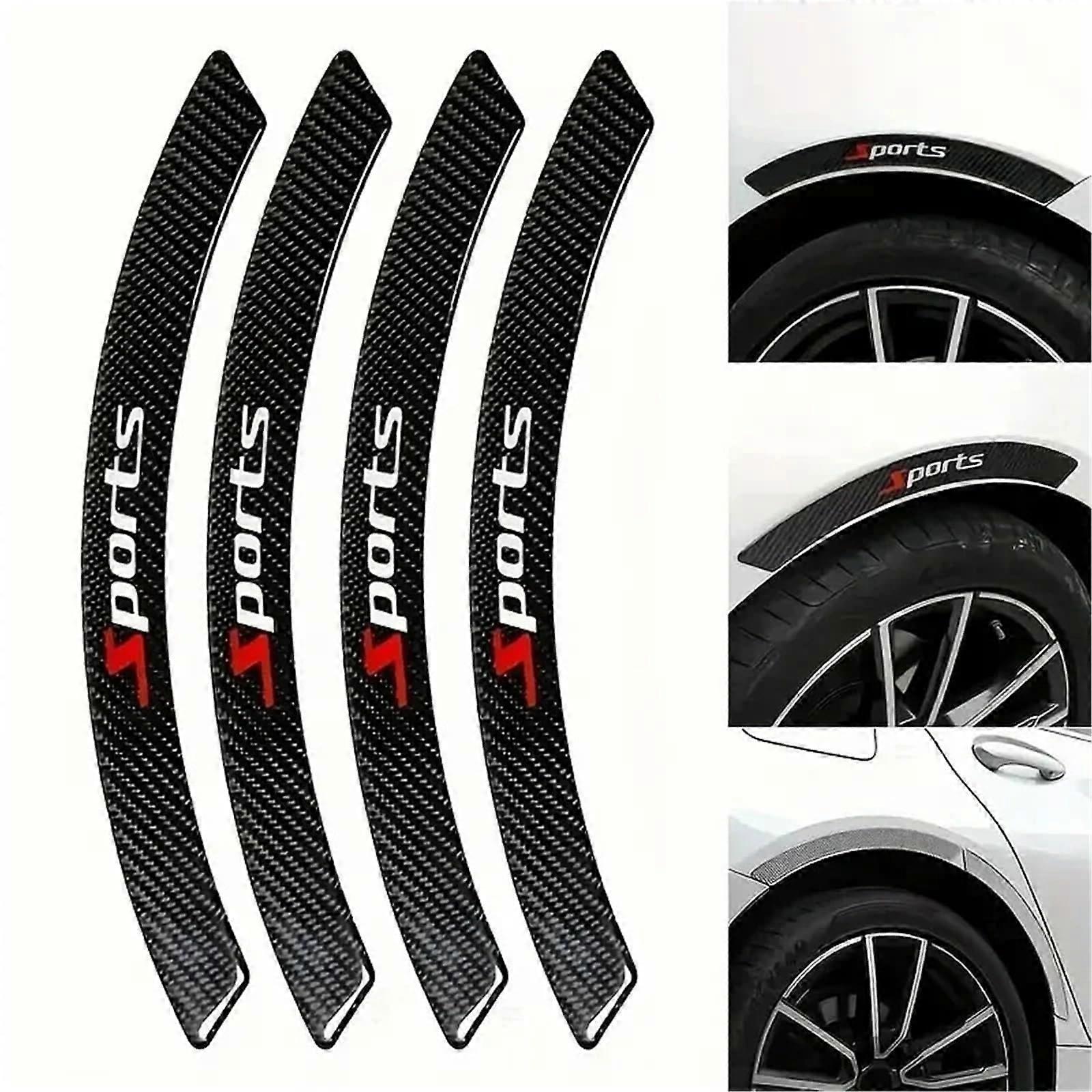 4piece decorative wheel arch stickers to prevent scratches and collisions