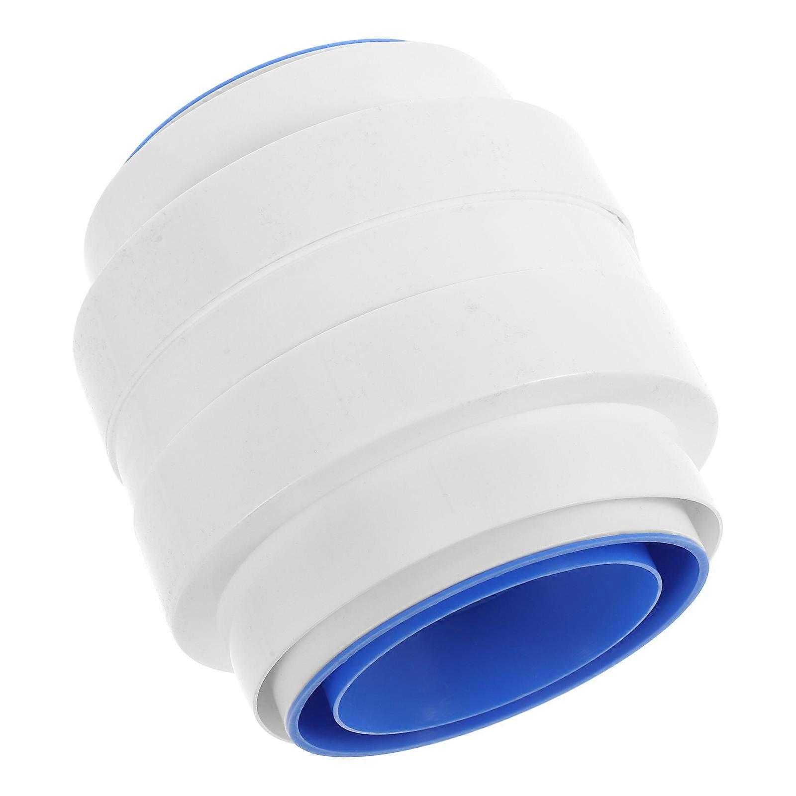 Exhaust Valve Dual Flap For Kitchen Ventilation White Plastic 1Pack