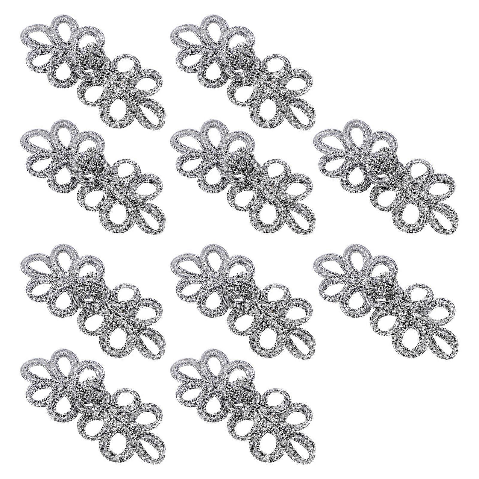 10pcs Elegant Chinese Knot Buttons Decorative Sewing Fasteners for Cheongsam Cardigans Traditional Craftsmanship Space Saving Design Easy to Use
