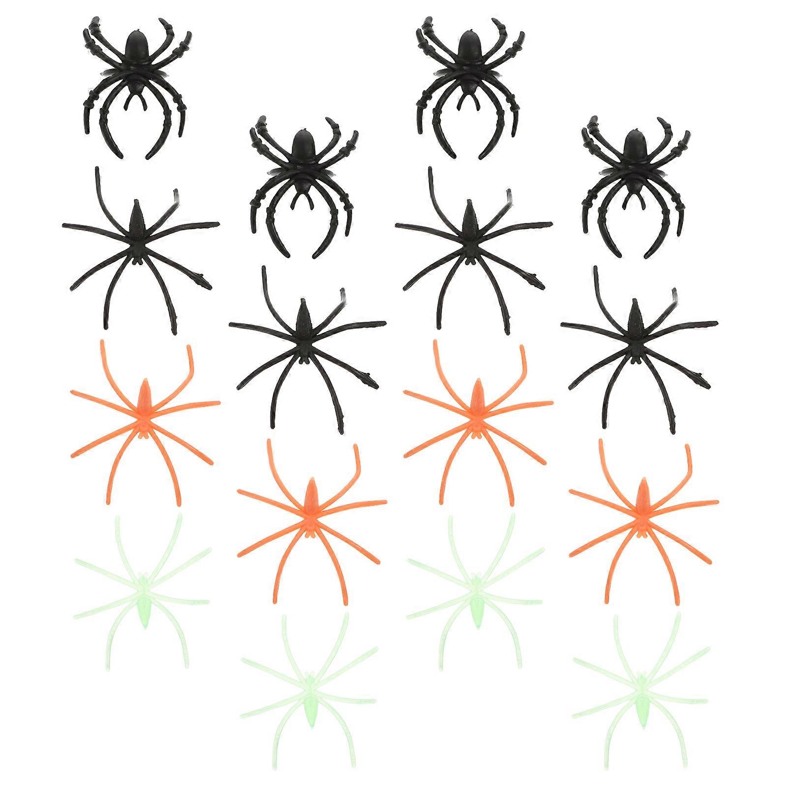 a polished and professional product description based on your input:

 

**100pcs Halloween Spider Shape Glow in the Dark Decorative Rings – Unique
