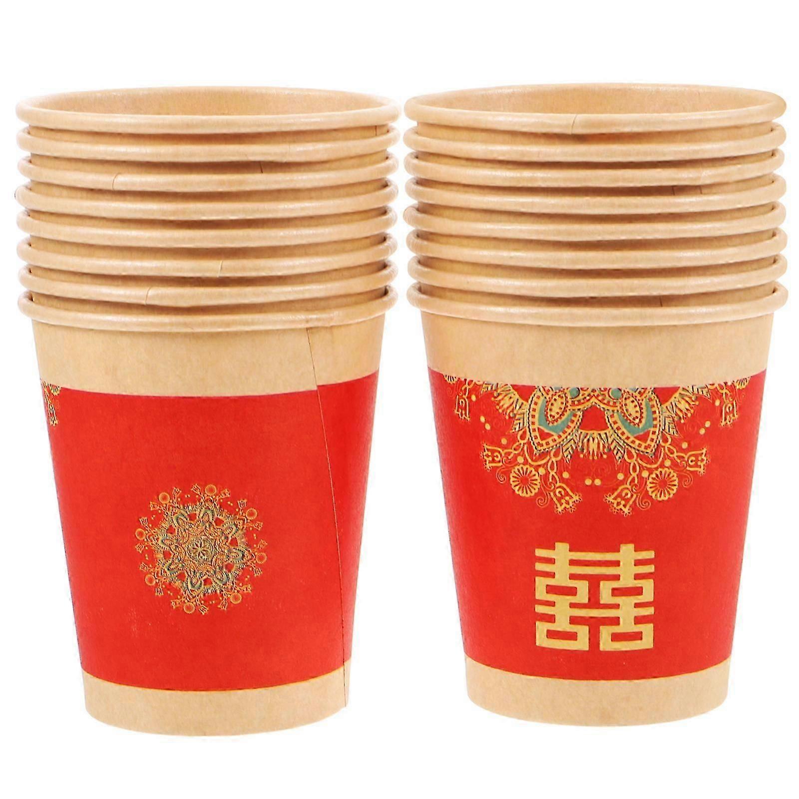 Drinking Paper Cup for Ceremonial Use, Durable and Space-Saving Design
