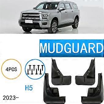 4 PCS Guardabarros de Coche Guardabarros Delantero Trasero Guardabarros Guardabarros Para Haval H5 2023 2024 Accesorios de Auto-A61E-xj