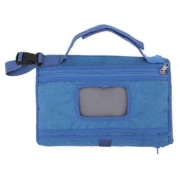Baby Changing Pad, Changing Bag with Handle, Foldable, Detachable Travel Changing Pad, Blue