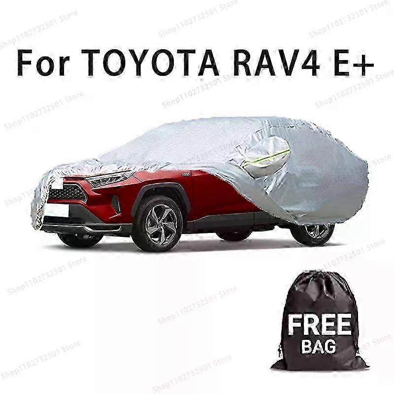 غطاء سيارة مقاوم للماء لتويوتا RAV4 E + - حماية كاملة ، ملحق سيارة مقاوم للشمس والخدش