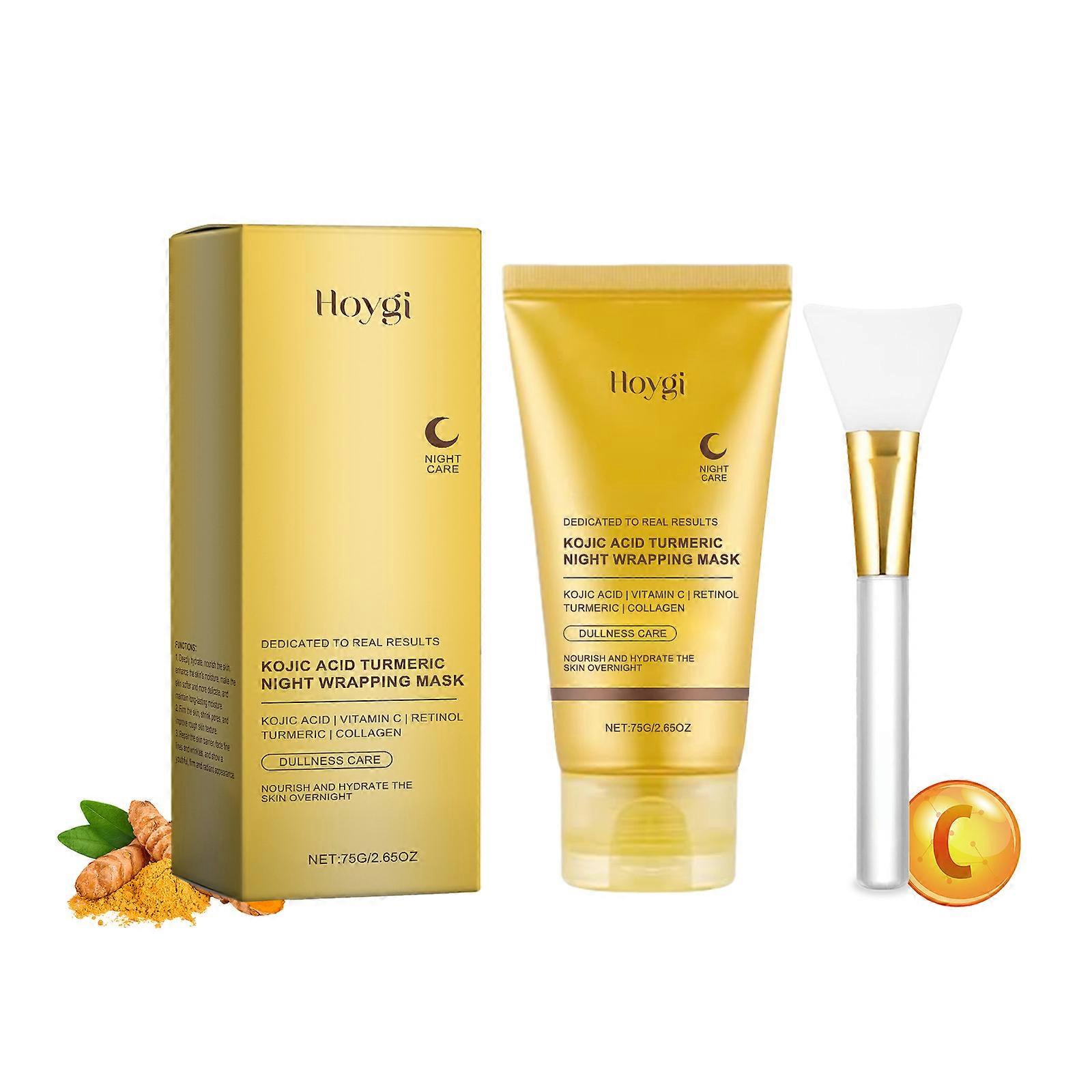 Turmeric Collagen Peel-Off Mask, Deep Cleansing, Hydrating & Smoothing Face Mask for Glowing Skin